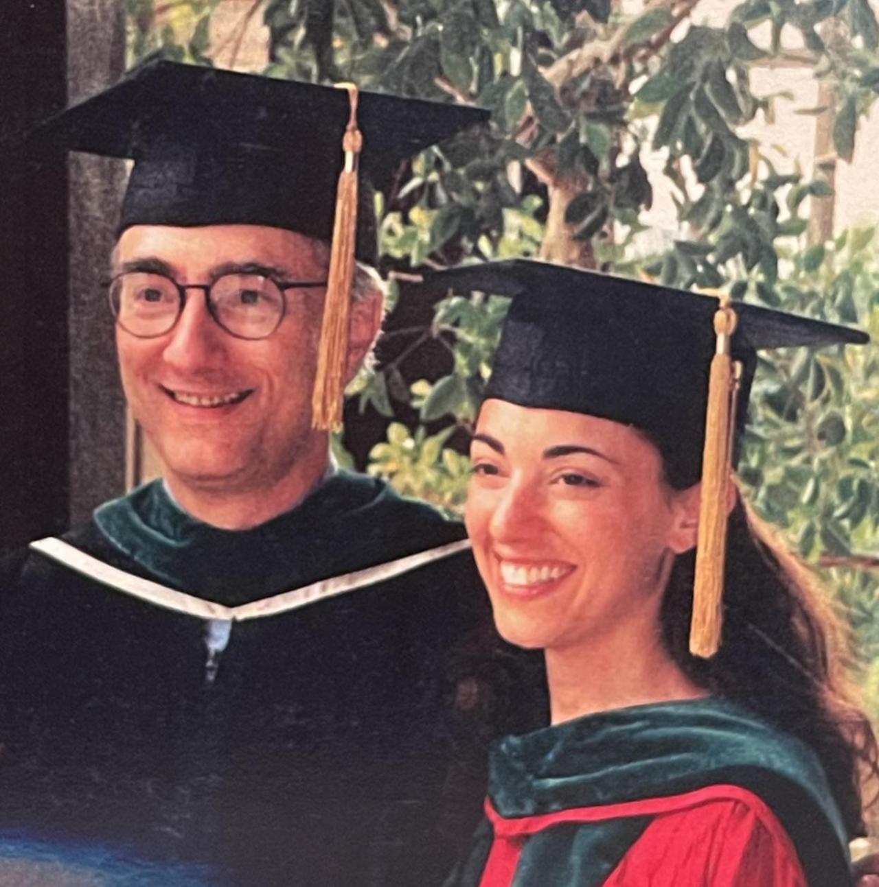 Rudy and Natasha Leibel at Natasha's med school graduation
