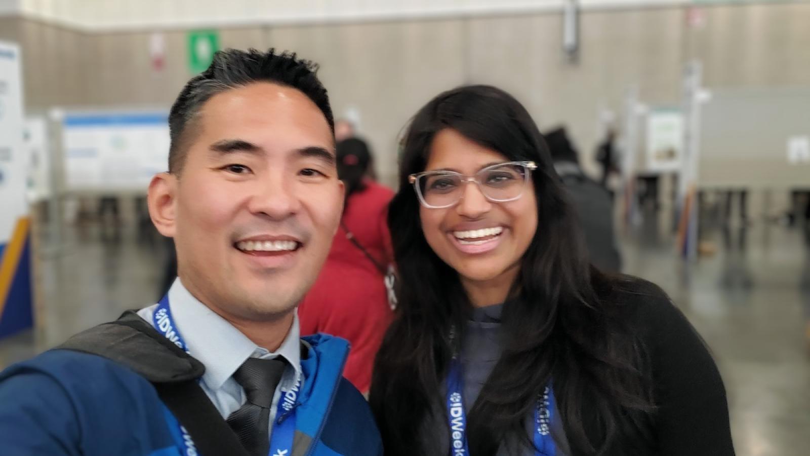 Dr. Paul Sue and colleague at ID week